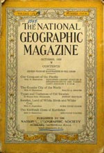 Das National Geographic Magazin von Oktober 1928. Preis: 0.50$. Der Inhalt war u.a. 