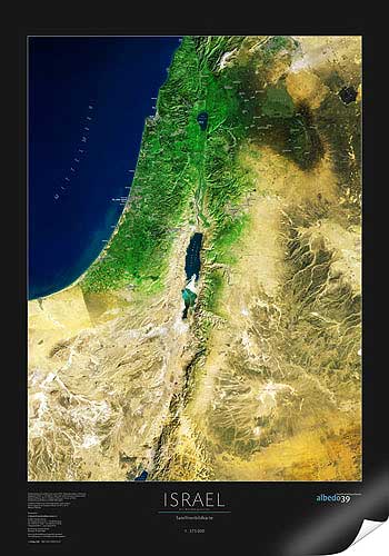 Carte d′Israel de Albedo39.