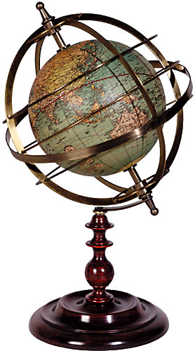 Antique Globe -Armillary sphere- Weber Costello 1921 (reproduction) from AM.