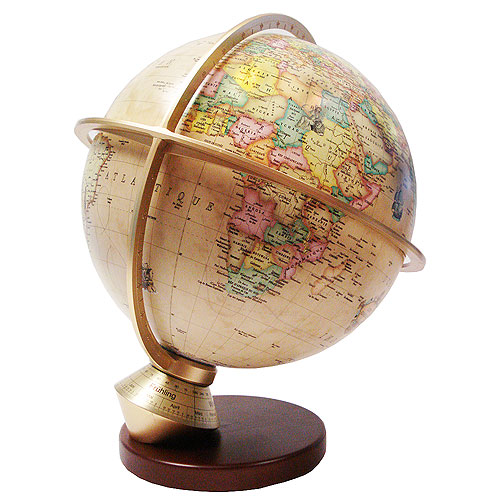 Planet Erde Globus Renaissance Gold von Columbus.