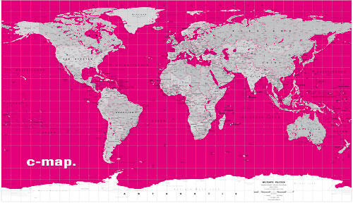 Welt Karte von Columbus.
