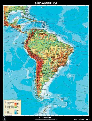 Sud Amerika Karte von Klett-Perthes.