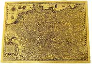 Historische Deutschlandkarte: Deutschland in 1602 (Reproduktion). Bitte Bild klicken um die Artikelseite zu sehen.