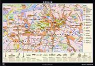 Berlin Stadtplan oder Stadtkarte von Klett-Perthes.