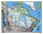 Laminated Variant of item: Canada Map (ref. 0-7922-9287-1)
