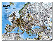 Carte de l'Europe de la srie “Classic” de National Geographic.