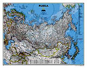 Variante plastifie de l'article: Carte de Russie et des pays limitrophes (rf. 0-7922-9786-5)
