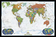 World Map “Decorator” Serie from National Geographic.