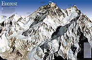 Laminated Variant of item: Everest Map (ref. 0-7922-3319-0)