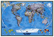Variante plastifie de l'article: Carte du monde de la srie “Classic” (rf. 622005-en)