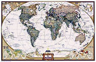 Variante plastifie de l'article: Carte du monde de la srie “Executive” (rf. 622086-X)