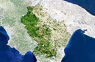 Basilicata Karte. Bitte Bild klicken um die Artikelseite zu sehen.