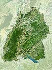 Baden-Wrttemberg Karte von Planet Observer.