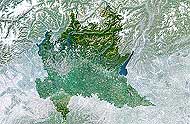 Lombardei Karte von Planet Observer.