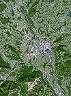 Salzburg Karte von Planet Observer.