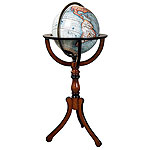 Antiker Bibliotheks Globus (Reproduktion). Bitte Bild klicken um die Artikelseite zu sehen.