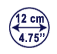 diameter in cm and inch