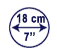 diameter of the sphere in cm and inch