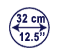 diameter of the sphere in cm and inch