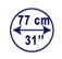 diameter in cm and inch