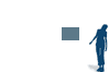 Relative dimensions of the object compared to a person of 1,70m (67"). Small objects are on a table.