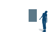 Relative dimensions of the object compared to a person of 1,70m (67"). Small objects are on a table.