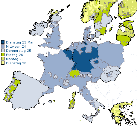 Lieferdatum des Artikels Duorama Globus