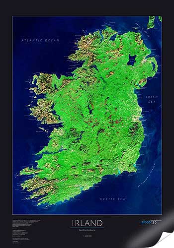 Irland Karte von Albedo39.