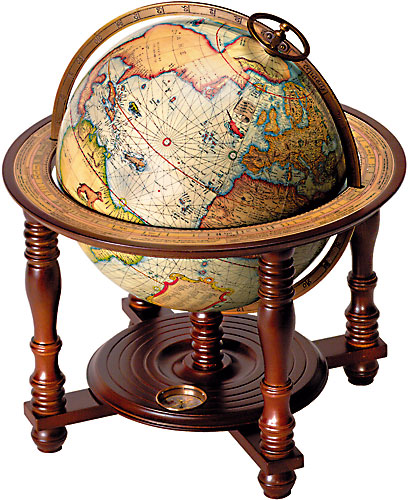 Globus antik Mercator von 1541 (Reproduktion) von AM.