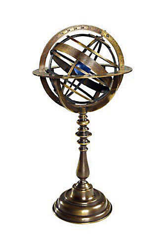 Sphère armillaire du XVIII<sup>ème</sup> siècle (reproduction) de AM.