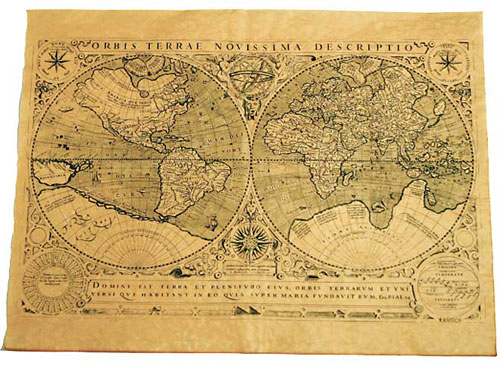Carte Antique: le Monde en 1602 de Antica.