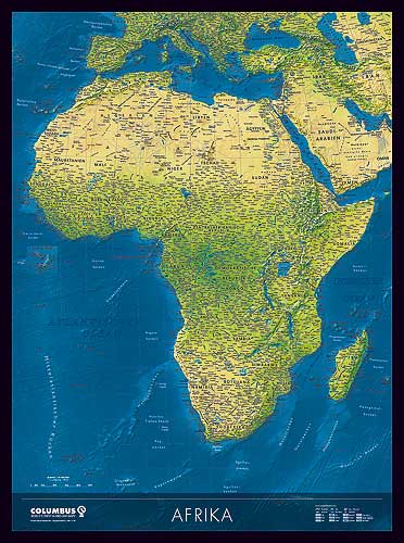 Afrika Karte von Columbus.
