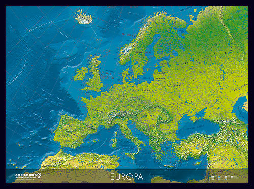 Europa Karte von Columbus.