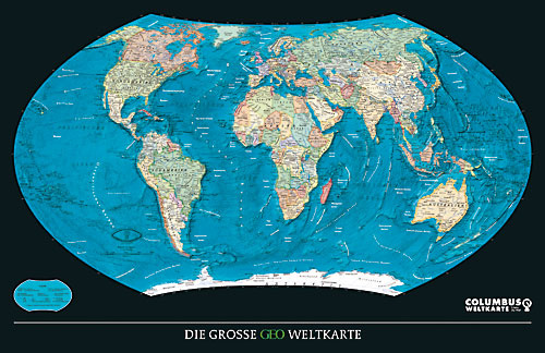 Geo World Map from Columbus.