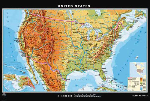 Carte Des Etats Unis Au Recto Or Map Of Usa