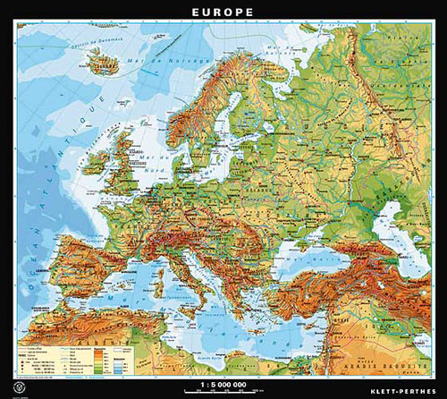 Europa Karte von Klett-Perthes.