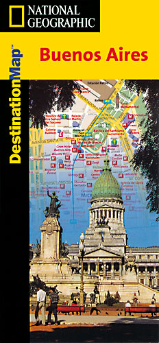 Buenos Aires Stadtplan oder Stadtkarte von National Geographic.