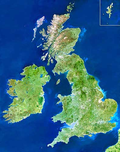 UK Map from Planet Observer.
