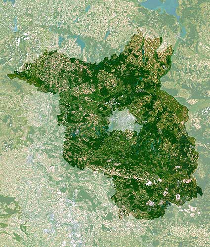 Brandenburg Karte von Planet Observer.