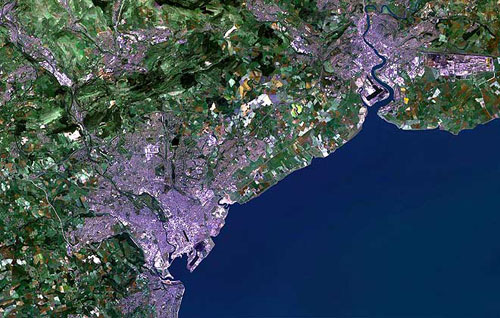 Cardiff Map from Planet Observer.