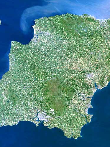 Carte de Devon de Planet Observer.