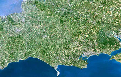 Somerset and Dorset Map from Planet Observer.