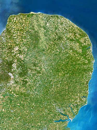 East Anglia Map from Planet Observer.