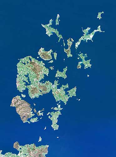 Carte d′Orkney de Planet Observer.