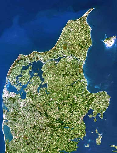 Midt-og- Nordjylland Karte von Planet Observer.