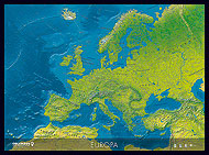 Carte d'Europe. Cliquez sur l'image pour voir la fiche dtaille de l'article.