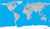 Variante papier de l'article: Carte du Monde (rf. wk74-m)