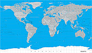 Variante papier de l'article: Carte du Monde (rf. wk74-o)