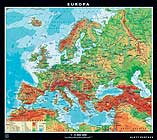 Europe map from Klett-Perthes