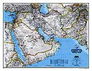 Variante plastifie de l'article: Carte de l'Afghanistan et du Pakistan et du Moyen Orient (rf. 0-7922-8996-X)